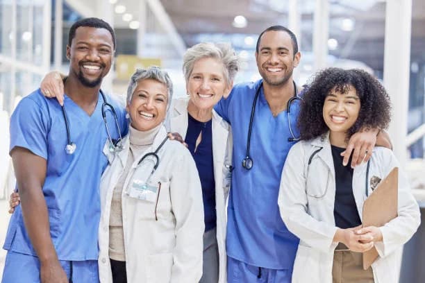 Equipe de médicos no hospital